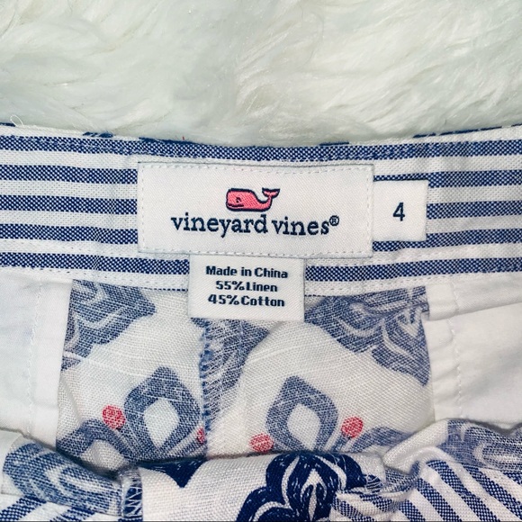 Vineyard Vines linen printed shorts - Picture 2 of 4